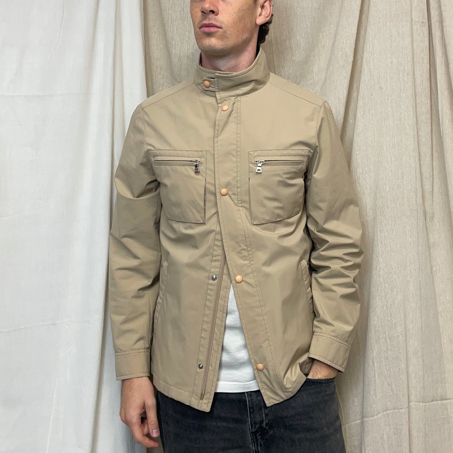 Prada Sport Beige 2007 Windstopper Multi-Pocket Field Jacket