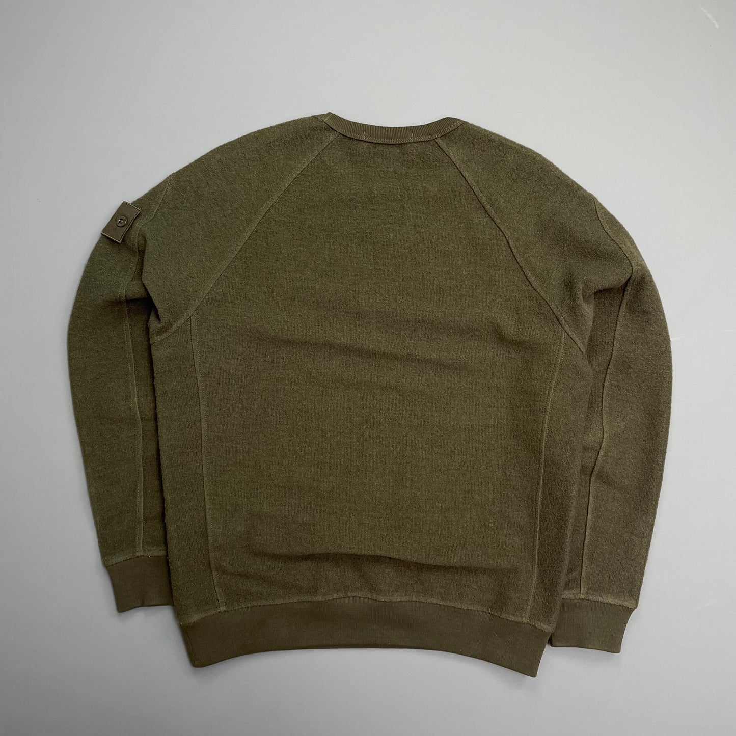Stone Island Ghost Khaki AW20 Wool Crewneck Jumper