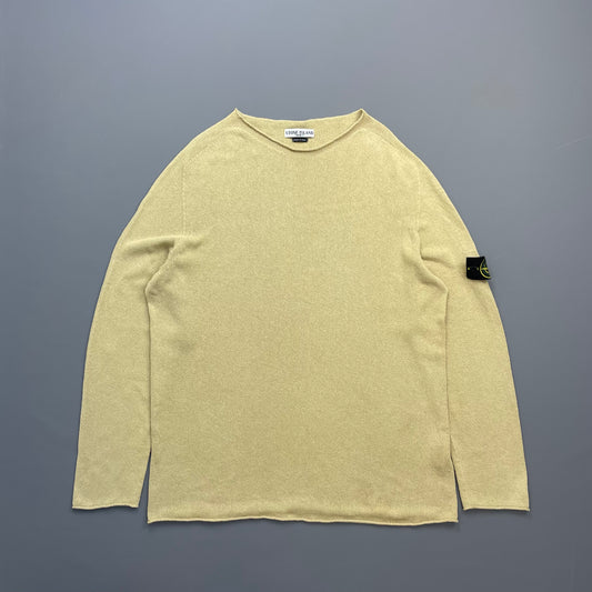 Stone Island Camel AW03 Lightweight Knit Jumper