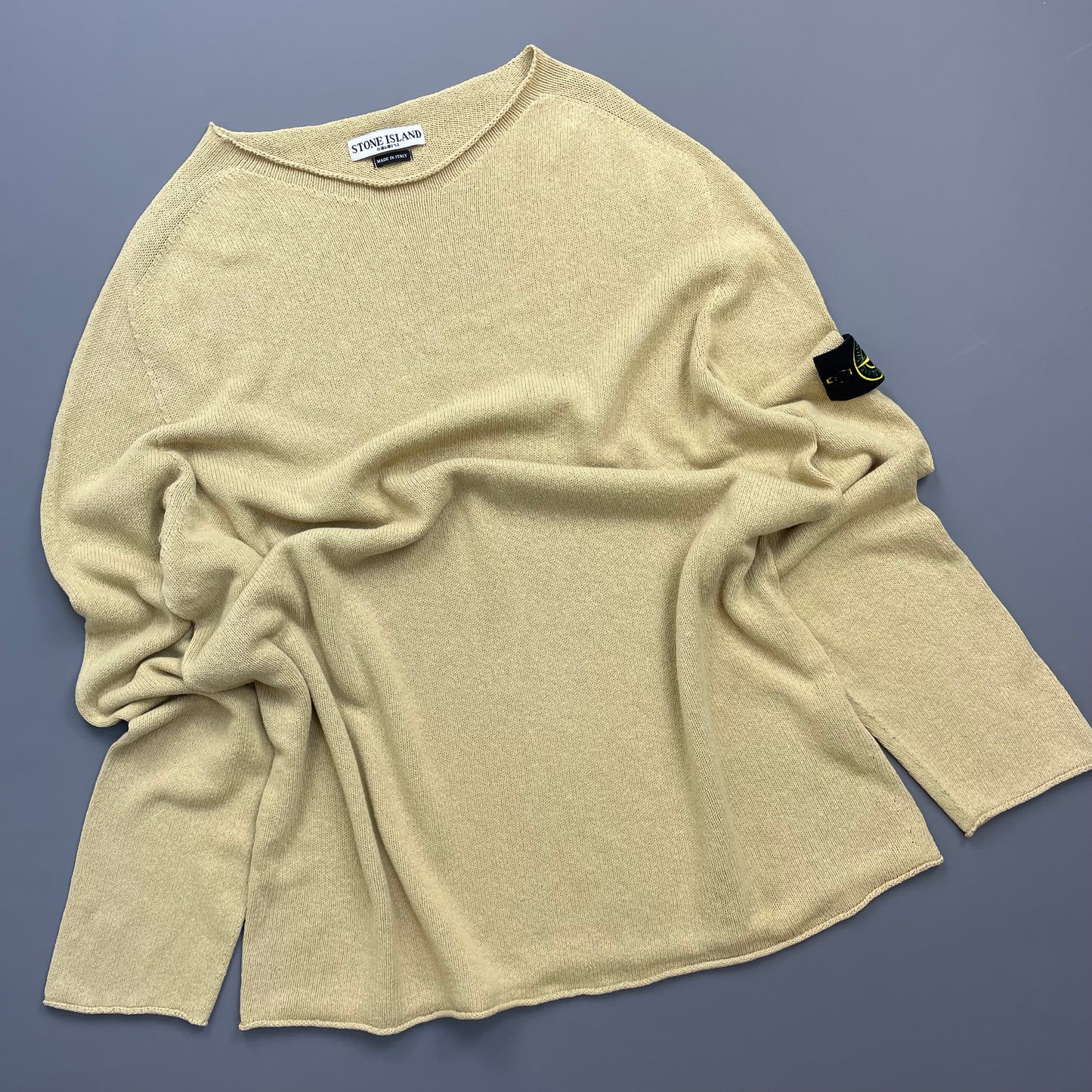 Stone Island Camel AW03 Lightweight Knit Jumper