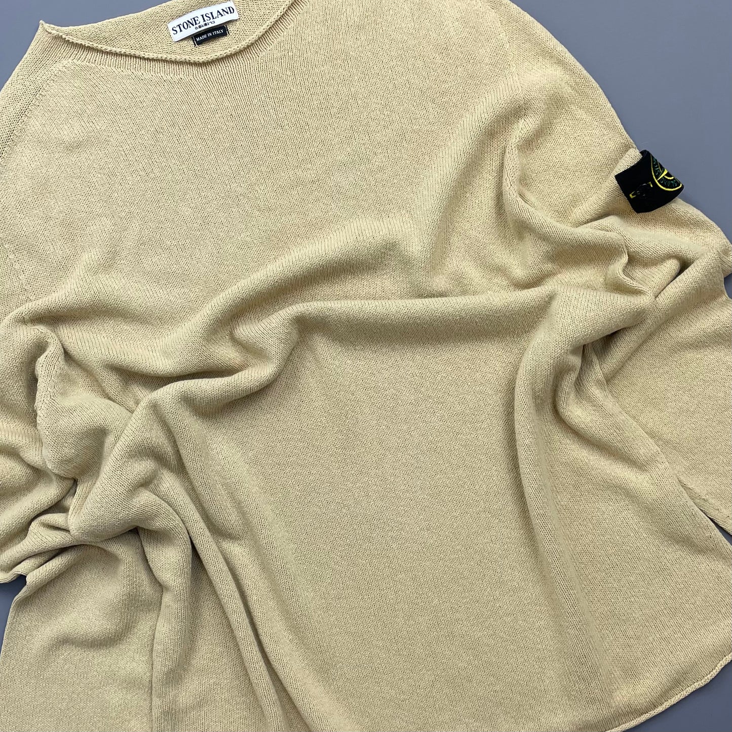 Stone Island Camel AW03 Lightweight Knit Jumper