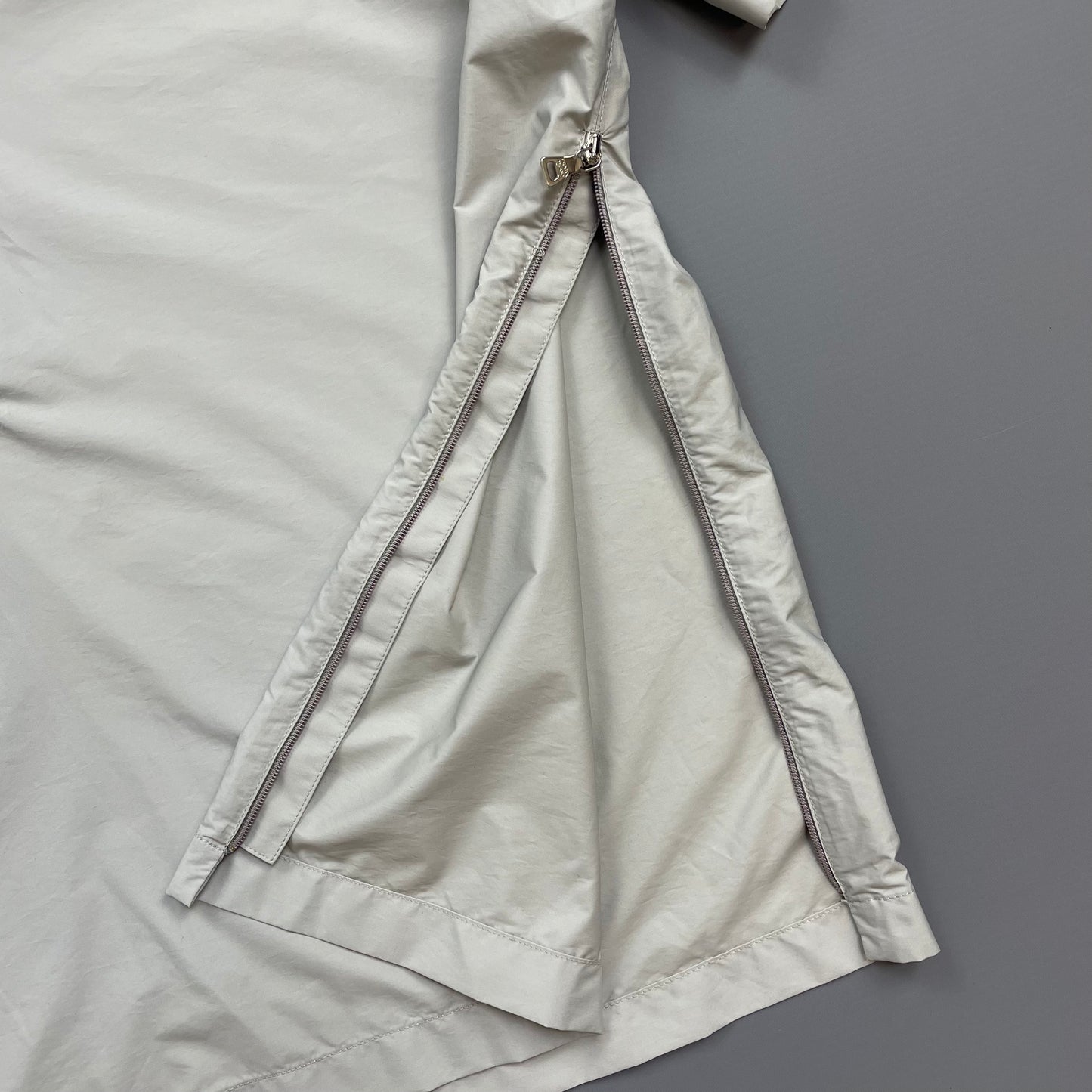 Prada Sport Grey SS99 Nylon Hooded Pullover Shirt Outerlayer