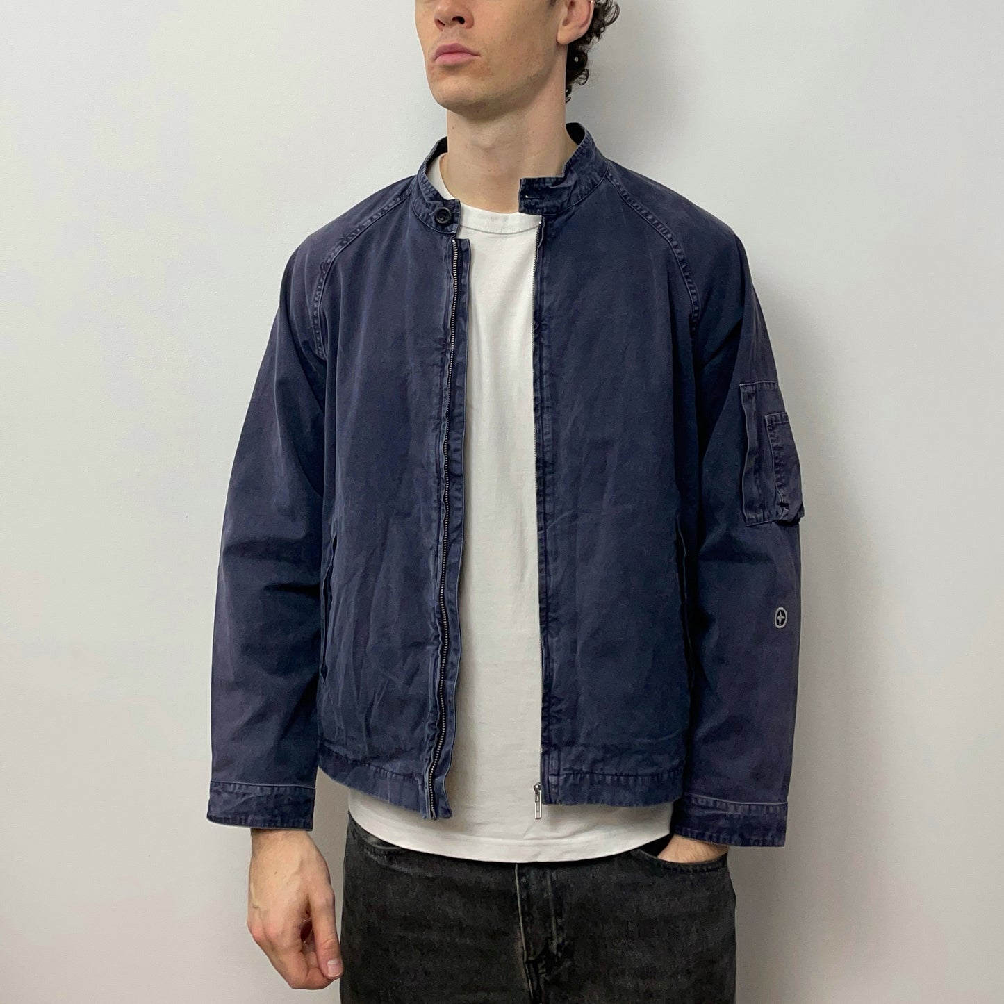 Stone Island Denims Navy SS06 Biker Jacket