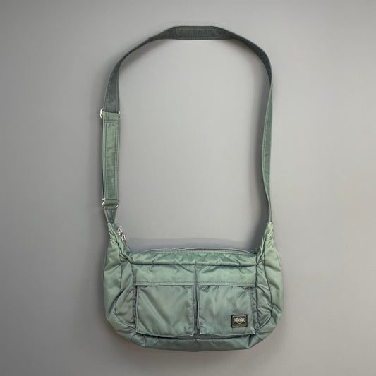 Porter International Teal Blue/Green Nylon Crossbody Shoulder Bag