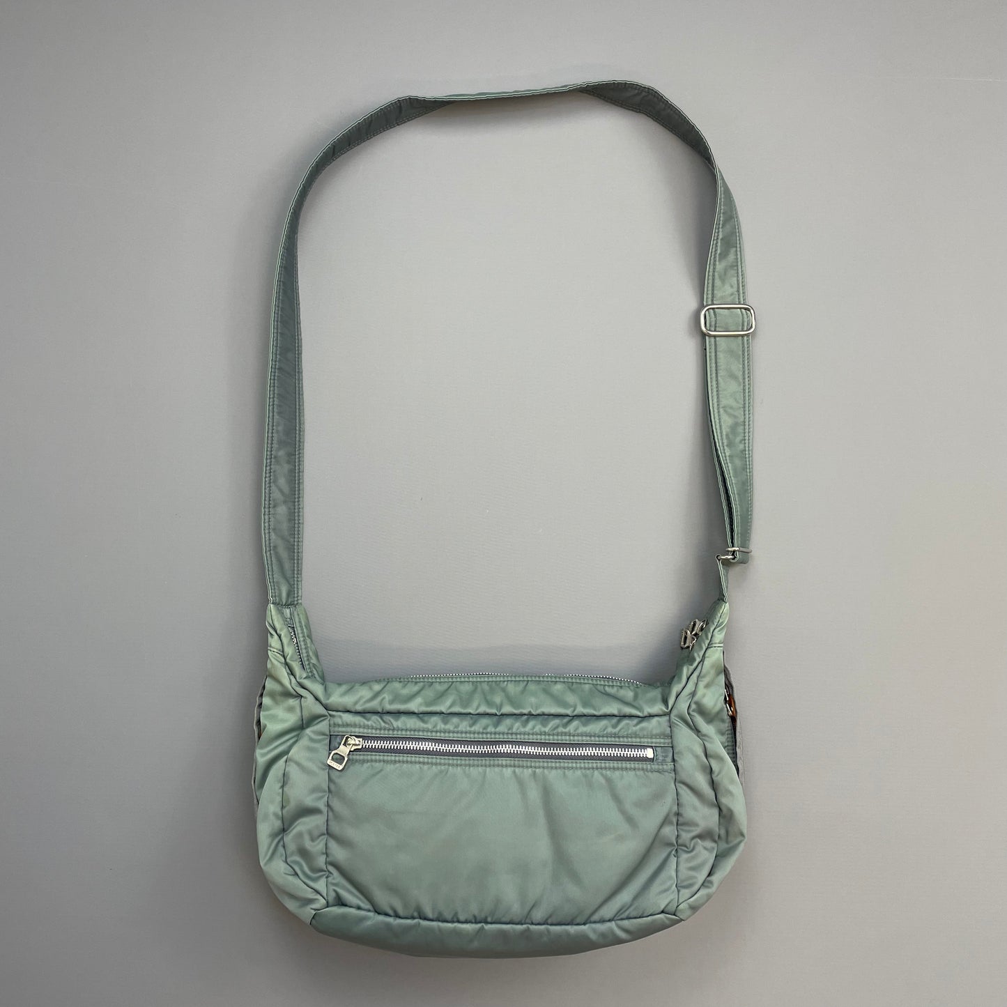 Porter International Teal Blue/Green Nylon Crossbody Shoulder Bag