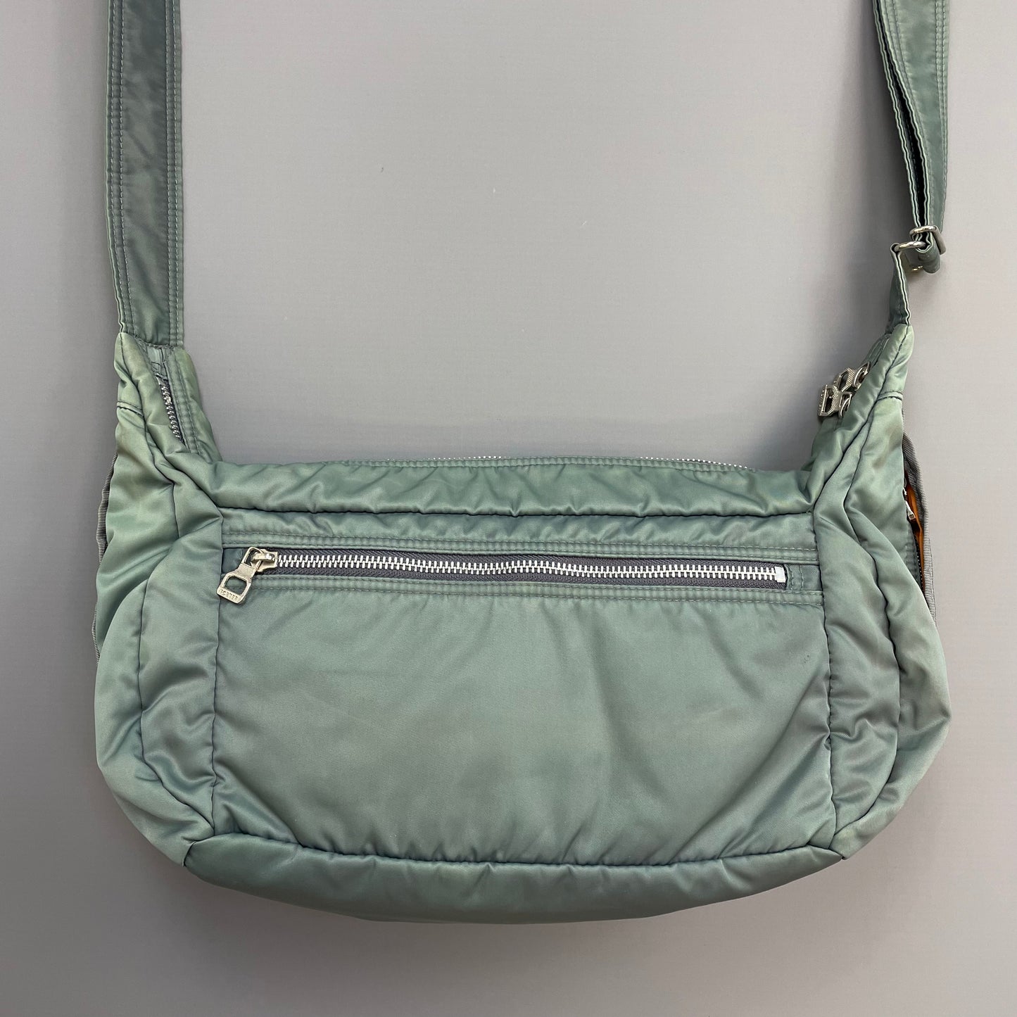Porter International Teal Blue/Green Nylon Crossbody Shoulder Bag