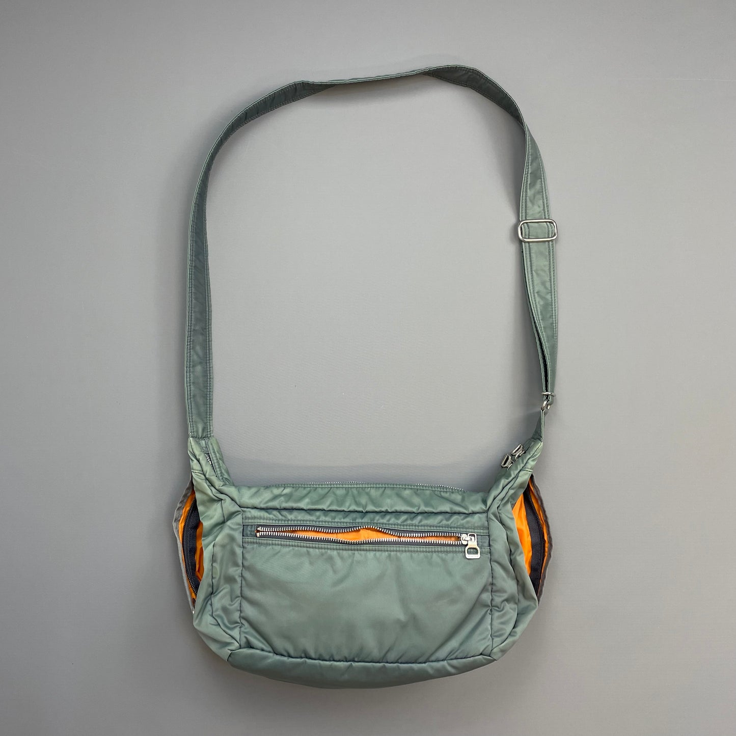 Porter International Teal Blue/Green Nylon Crossbody Shoulder Bag