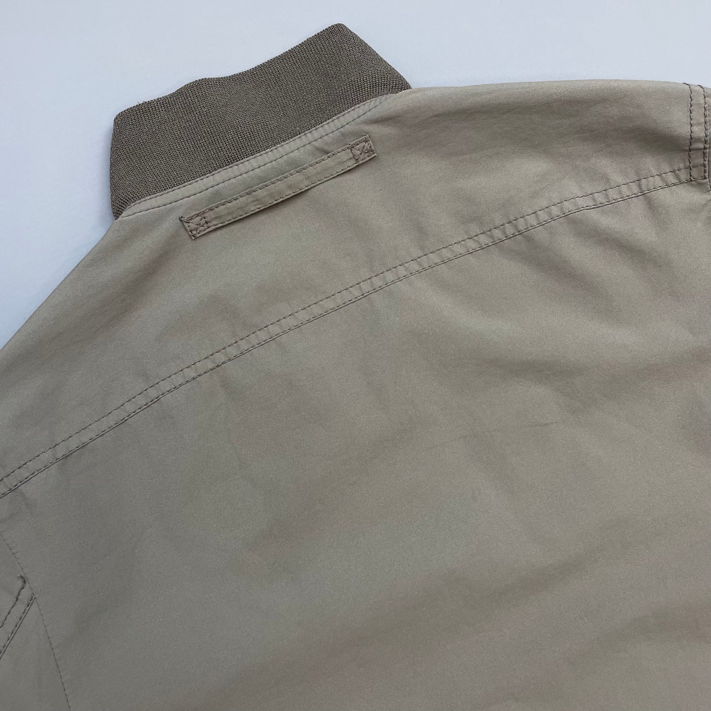 Prada Sport Grey Brown 00s Goretex Lightweight Button-Through Bomber Jacket