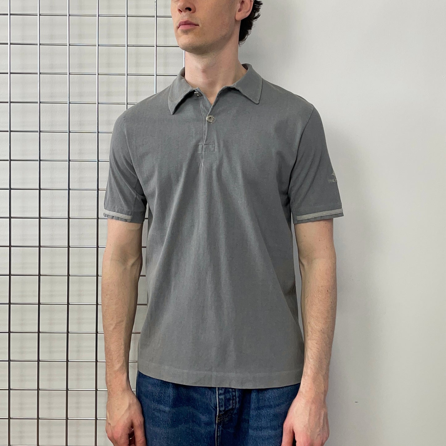 Stone Island Grey SS99 Short Sleeve Polo Shirt