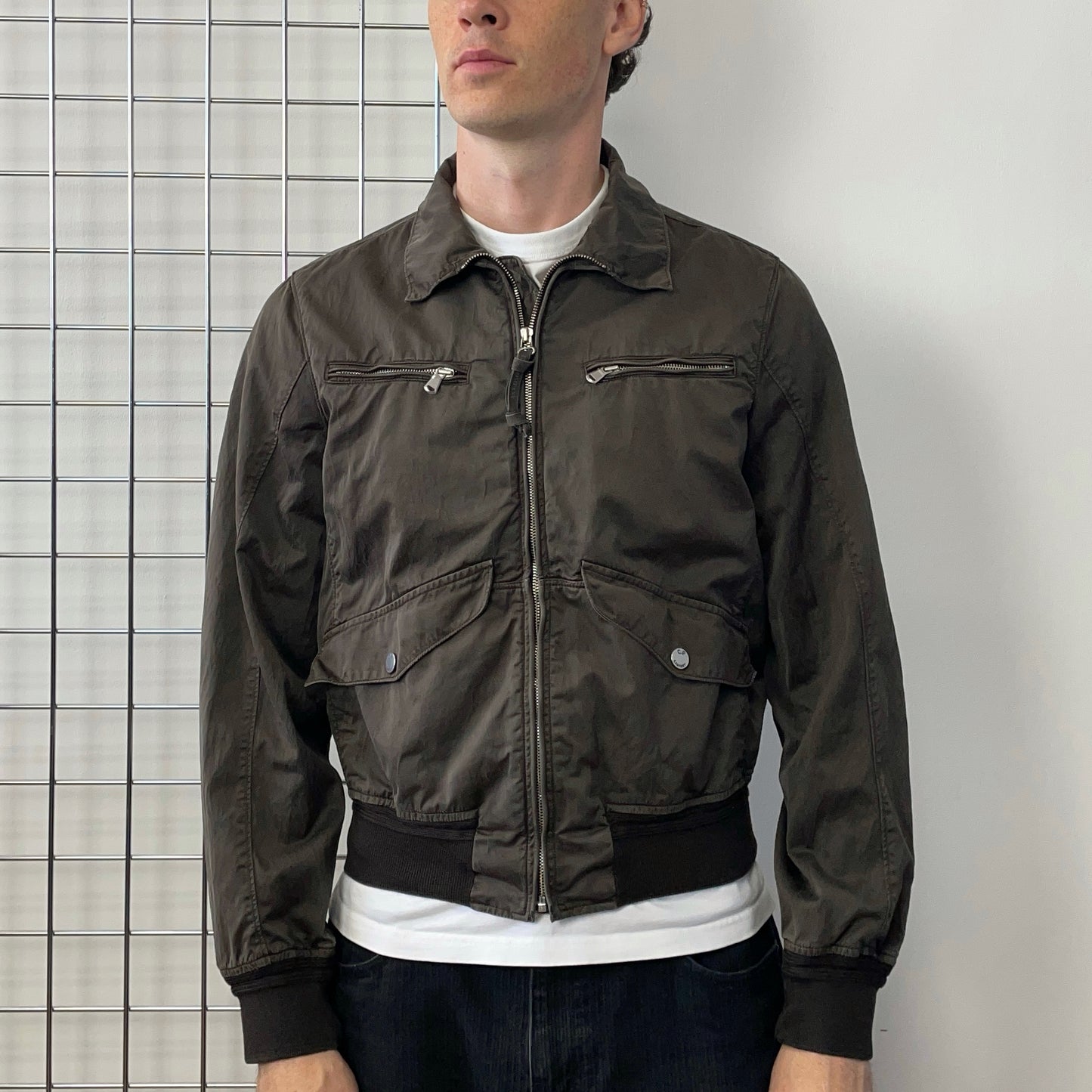 C.P. Company Brown SS07 Waxy Bomber Jacket