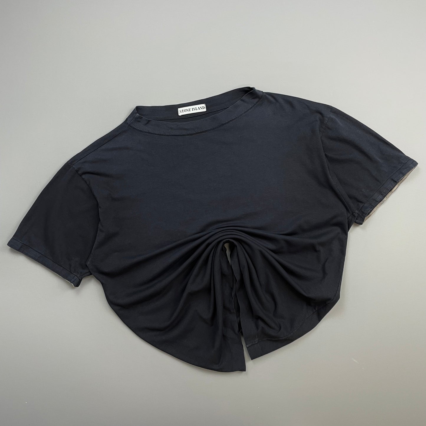 Stone Island Navy 80s Cotton Boat Neck Tee