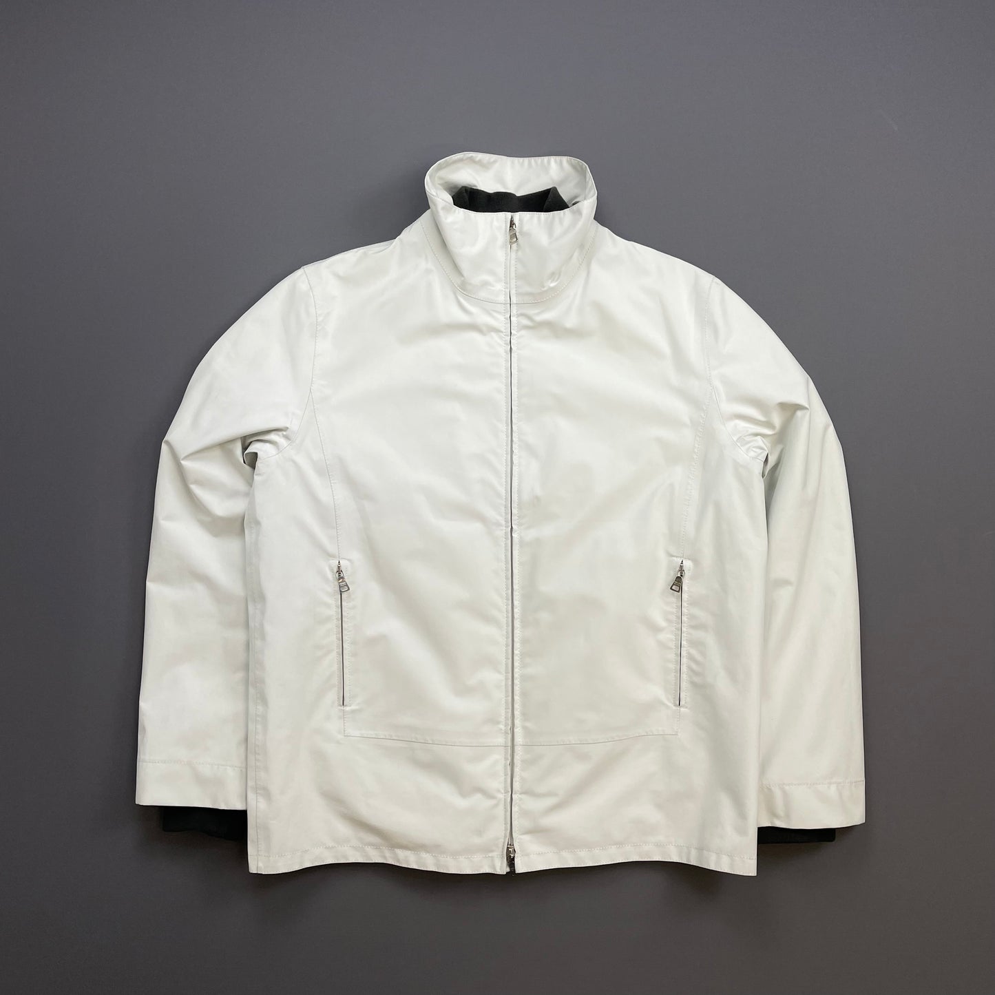 Prada Sport White 00s Goretex 3-in-1 Nylon Padded Bomber Liner & Trench Overcoat