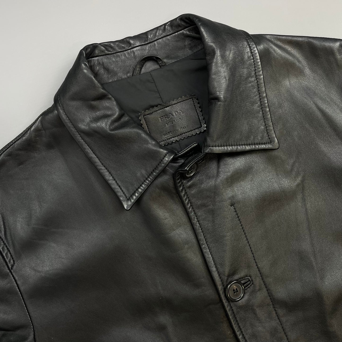 Prada Milano Black FW99/00 Leather Jacket