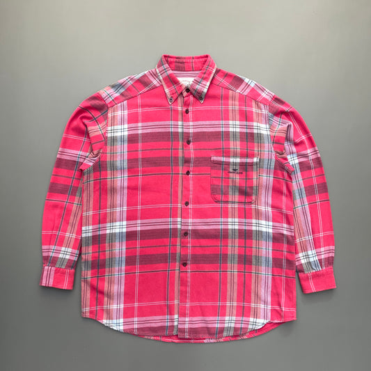 Armani Jeans Red 90s Flannel Shirt