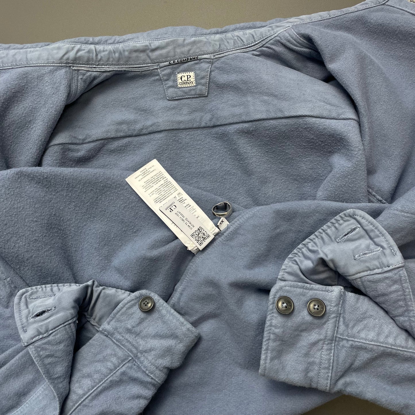 C.P. Company Blue Cotton Overshirt Jacket