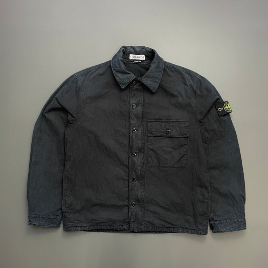Stone Island Navy Black AW00 Cotton Lined Overshirt Jacket