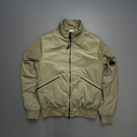 C.P. Company Khaki Brown Chrome-R Padded Bomber Jacket