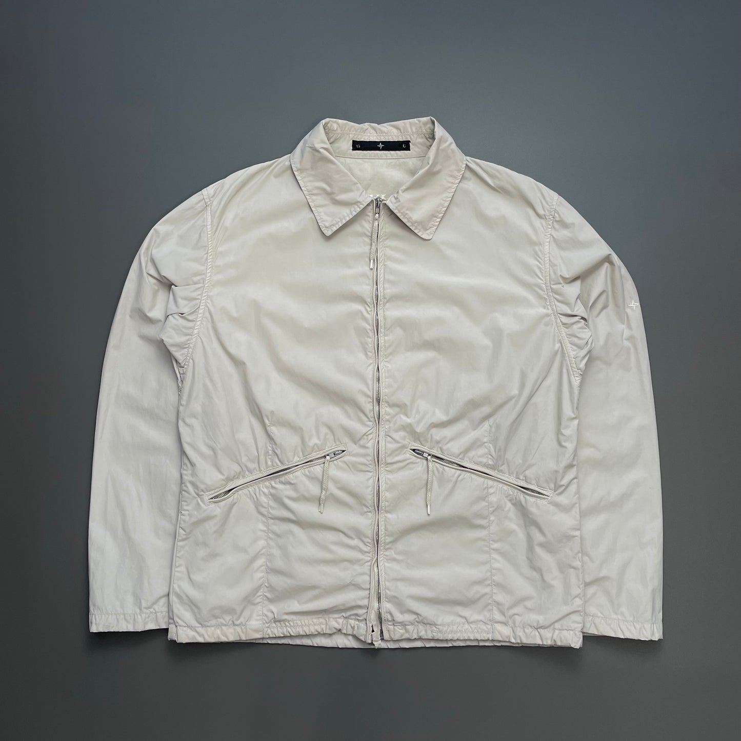 Stone Island Denims Grey SS03 Nylon Zip-Through Harrington Jacket
