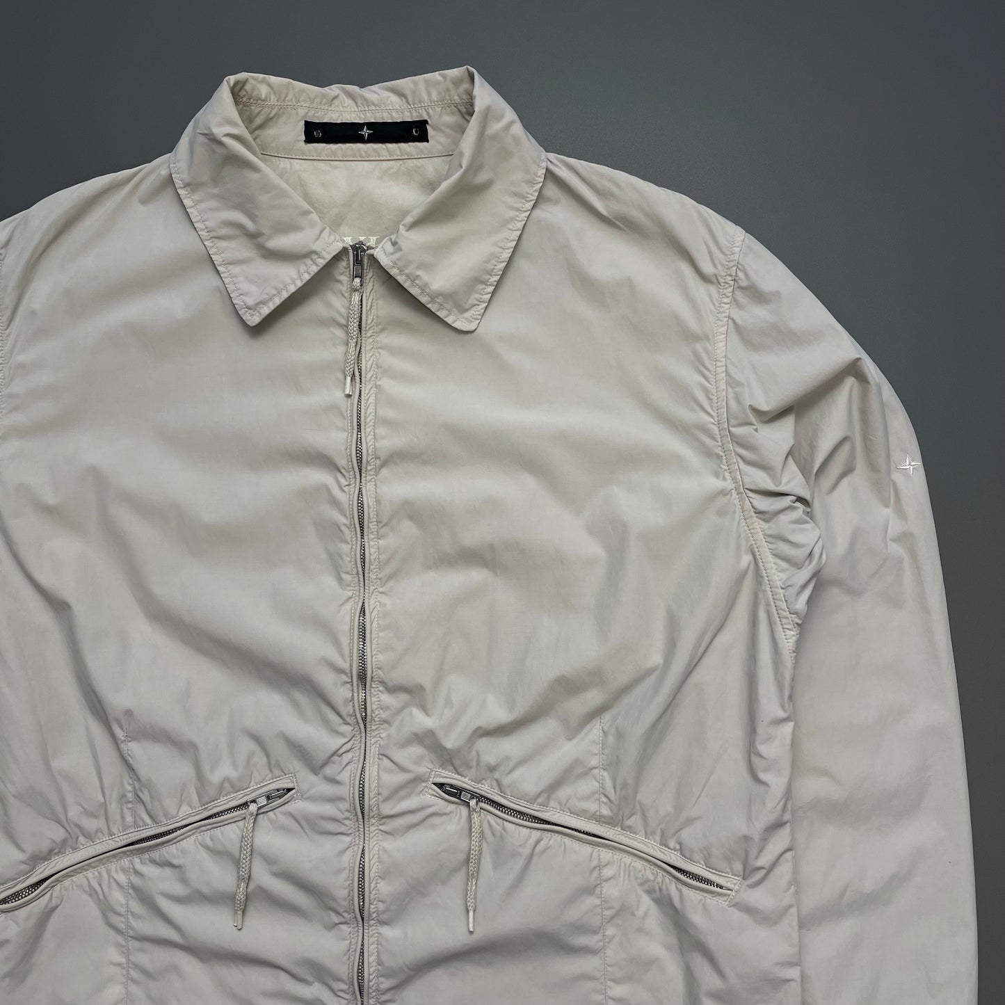 Stone Island Denims Grey SS03 Nylon Zip-Through Harrington Jacket