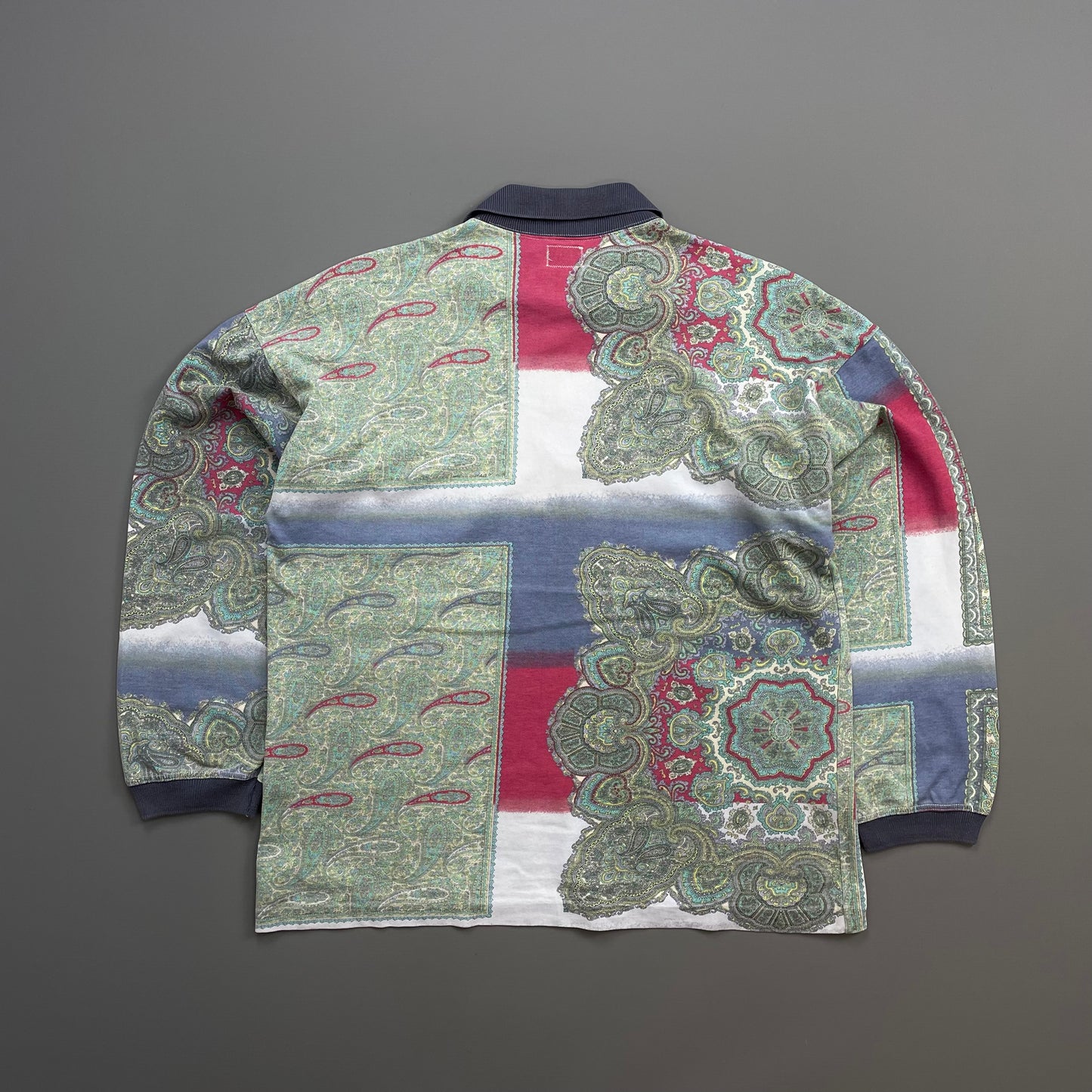 C.P. Company Multi-Colour 80s Paisley Ideas From Massimo Osti Long Sleeve Polo Shirt