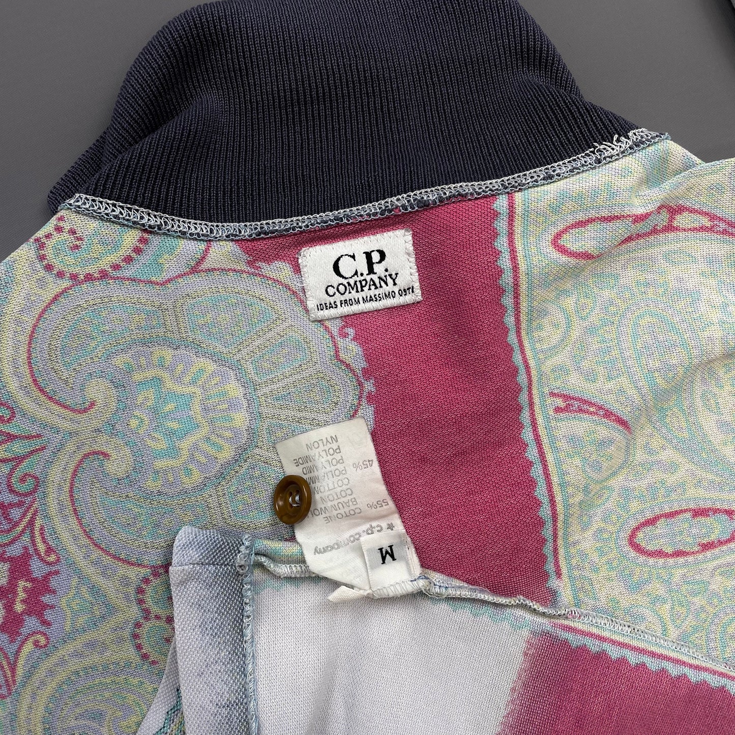 C.P. Company Multi-Colour 80s Paisley Ideas From Massimo Osti Long Sleeve Polo Shirt