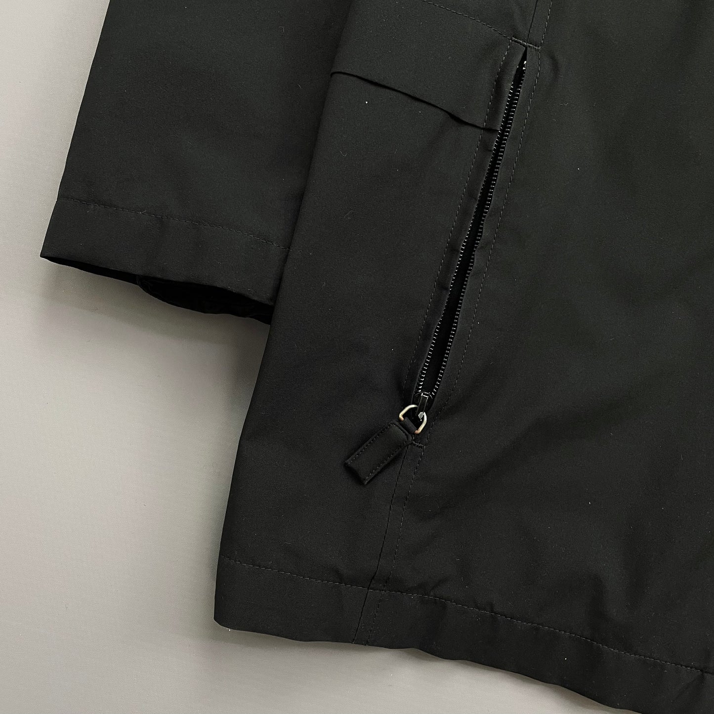 Prada Sport Black 00s Technical Multi-Pocket Goretex Hooded Parka Jacket