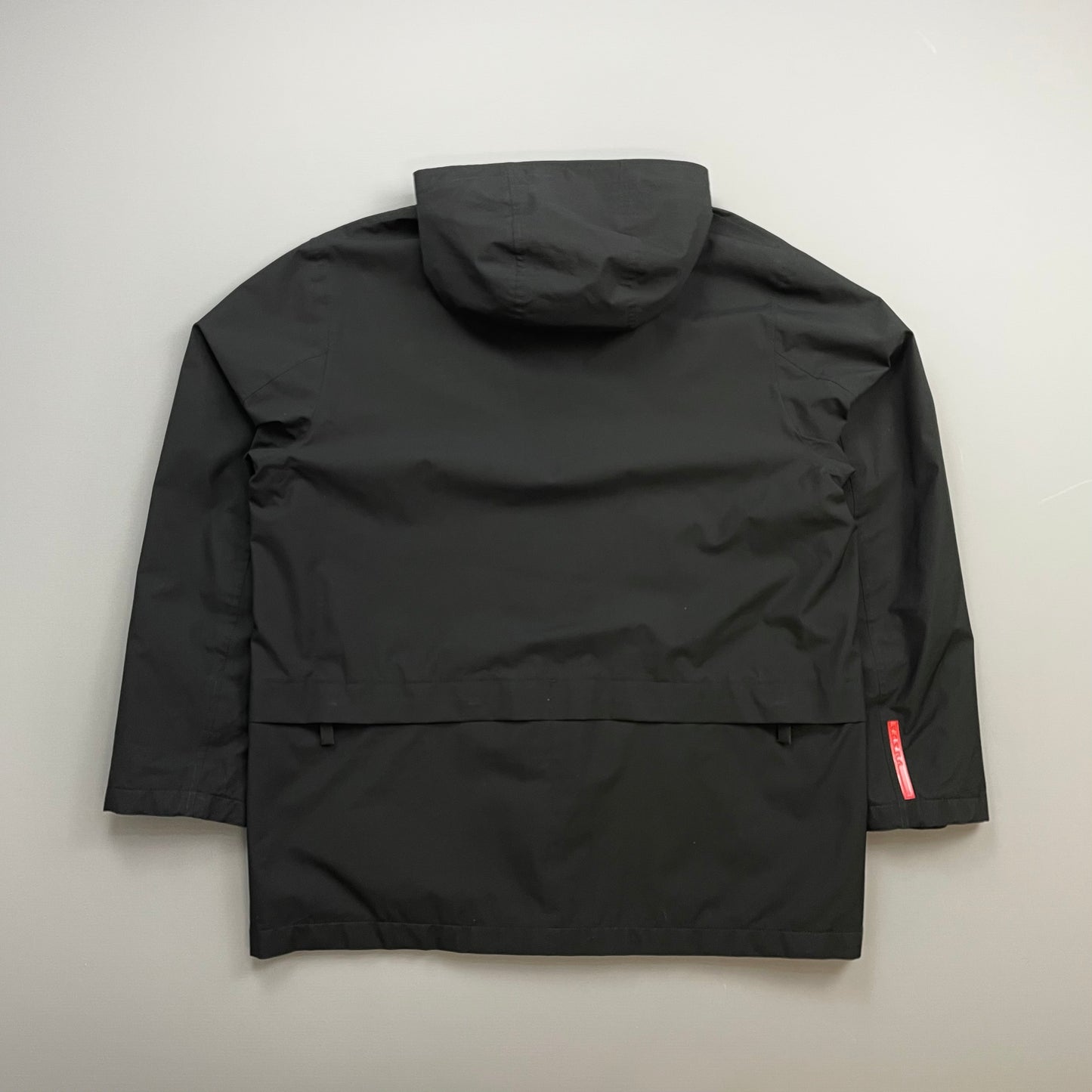 Prada Sport Black 00s Technical Multi-Pocket Goretex Hooded Parka Jacket