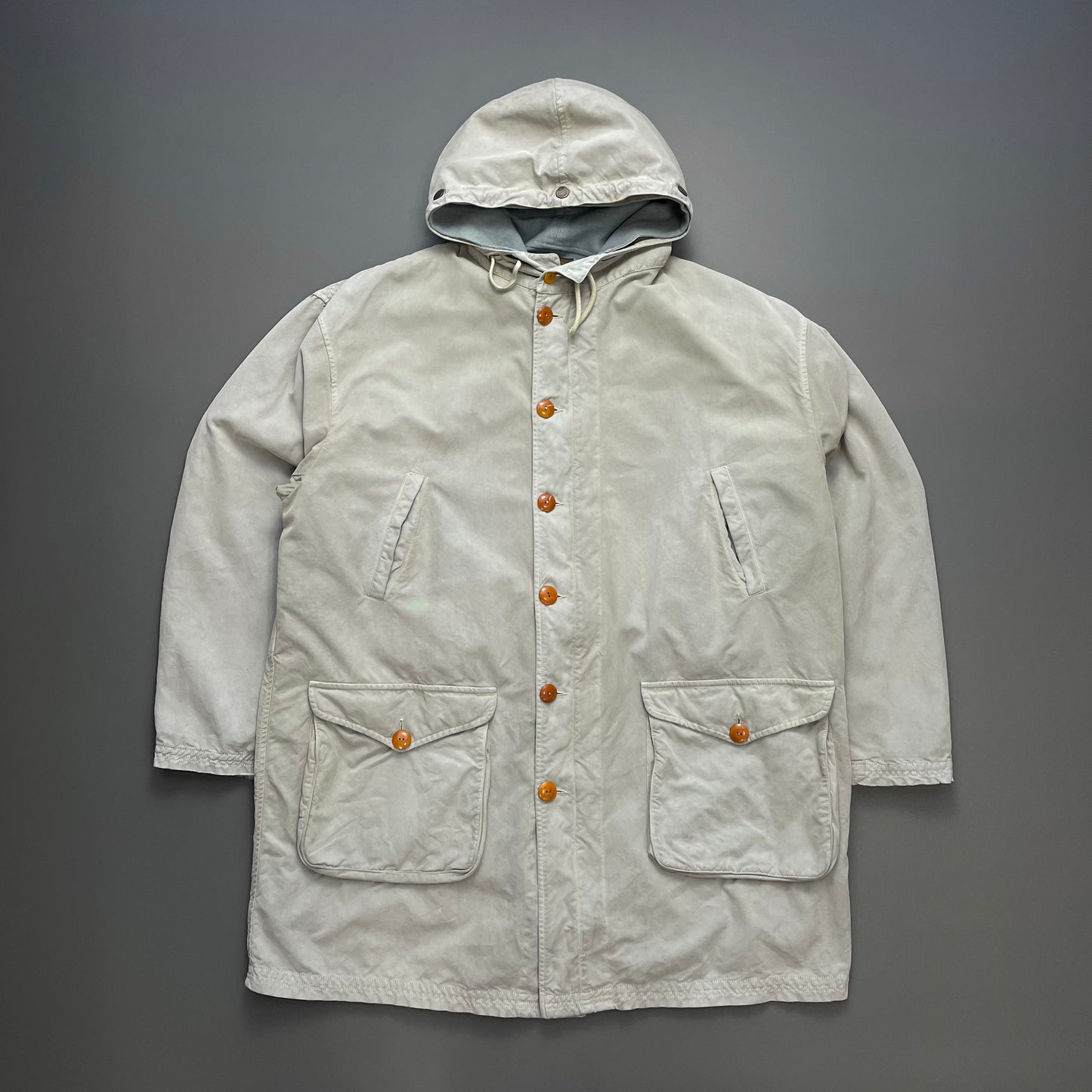 C.P. Company Grey 1992 Ideas From Massimo Osti Rubber Wool 2-in-1 Parka