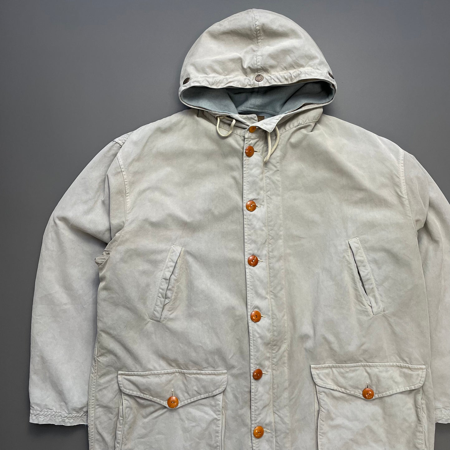 C.P. Company Grey 1992 Ideas From Massimo Osti Rubber Wool 2-in-1 Parka