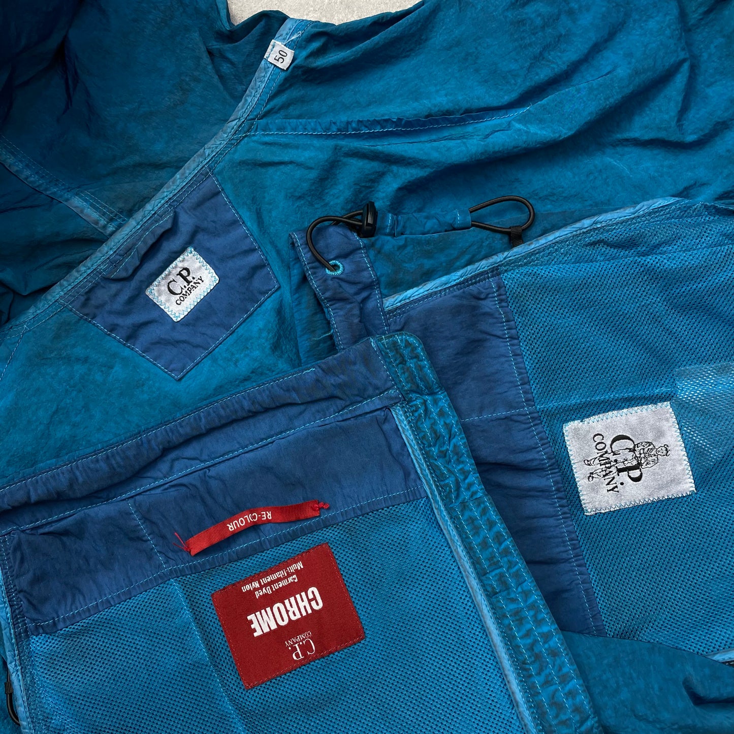 C.P. Company Blue Chrome Re-Colour Nylon Jacket
