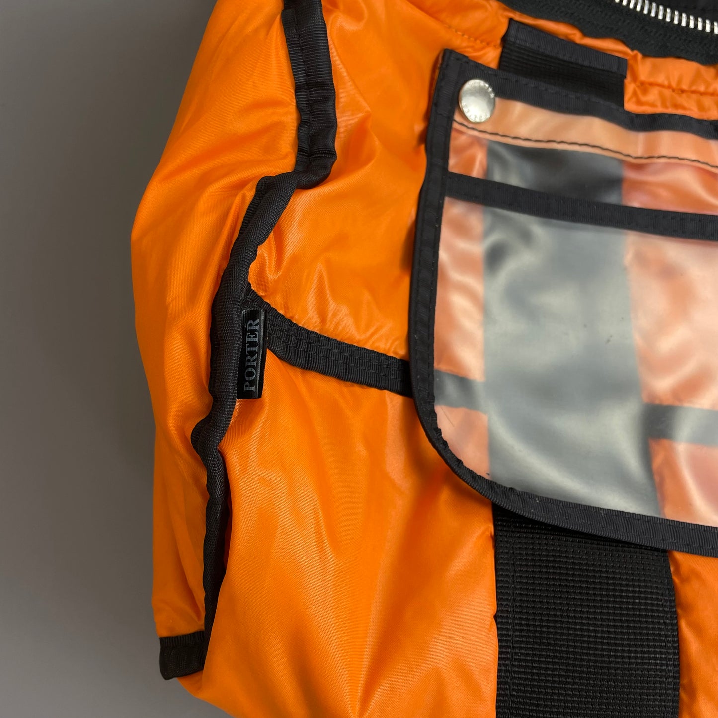 Porter International Black Nylon Boston Duffle Day Bag