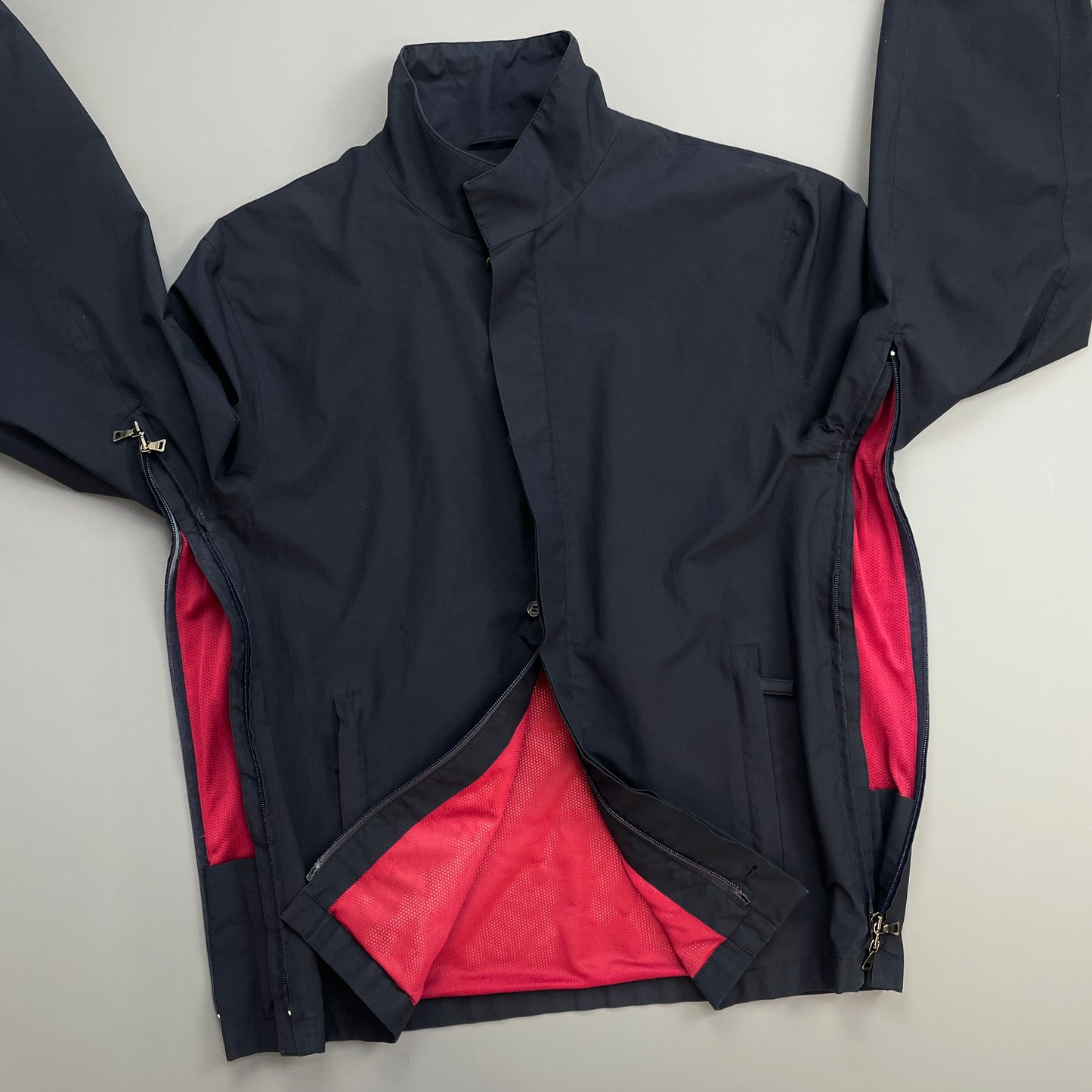 Prada Sport Navy 00s Goretex Hidden-Vent Technical Jacket