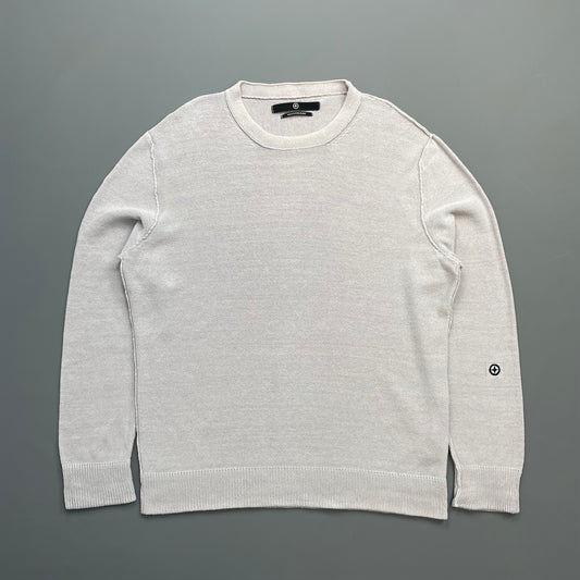 Stone Island Denims Off-Pink SS06 Lightweight Raw Edge Knit Jumper