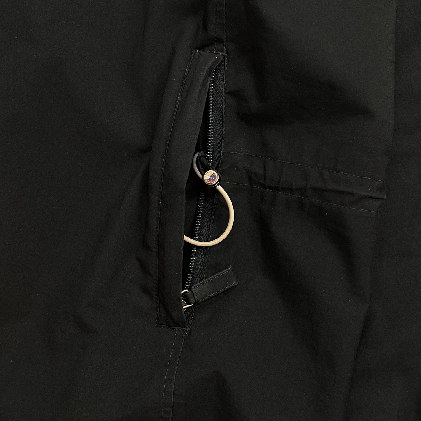 Prada Sport Black 00s Goretex Zip-Through Trench Coat