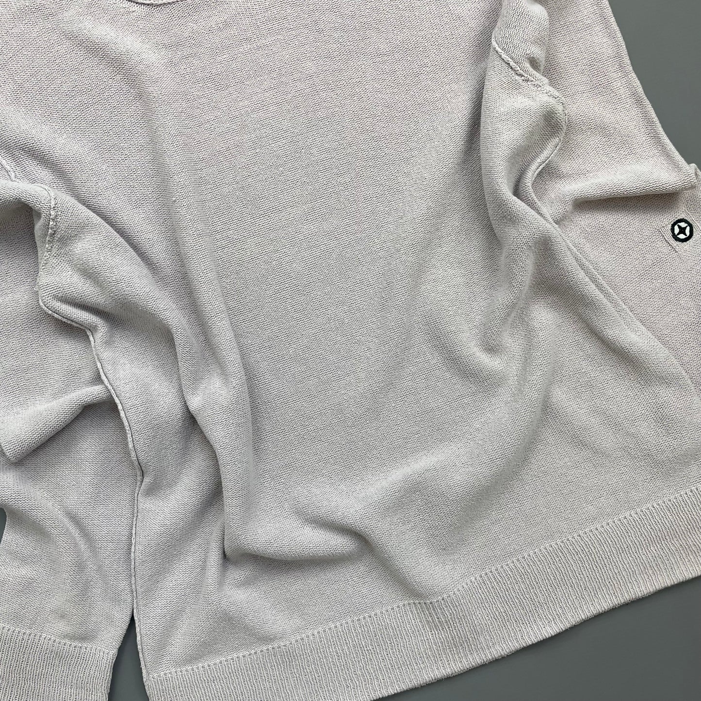 Stone Island Denims Off-Pink SS06 Lightweight Raw Edge Knit Jumper