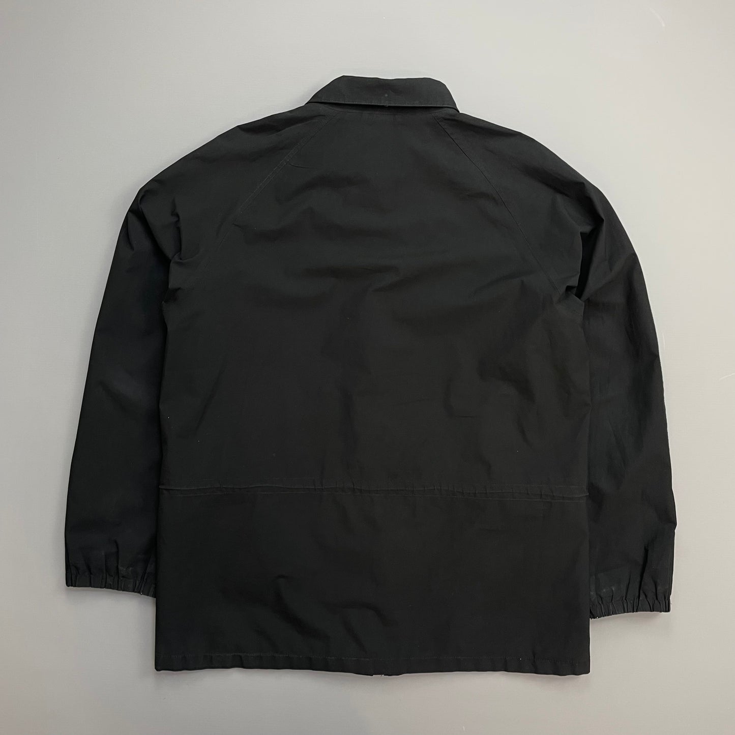 Prada Sport Black 00s Goretex Zip-Through Trench Coat