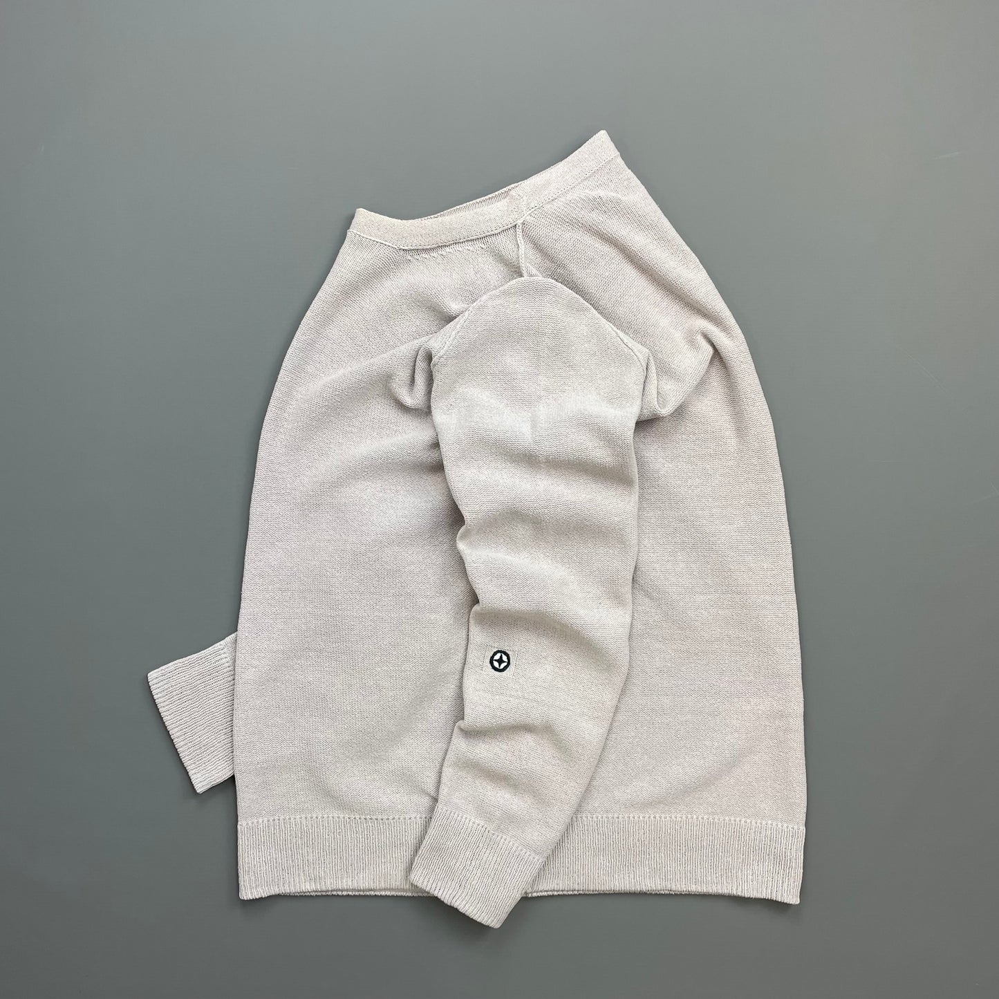 Stone Island Denims Off-Pink SS06 Lightweight Raw Edge Knit Jumper