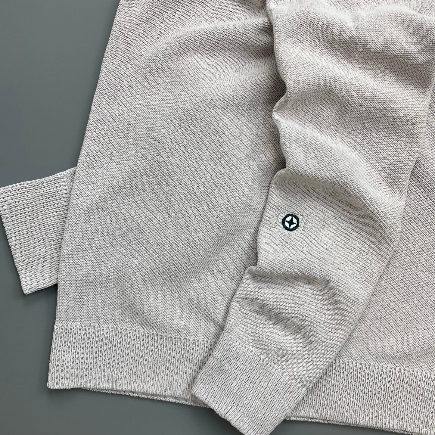 Stone Island Denims Off-Pink SS06 Lightweight Raw Edge Knit Jumper