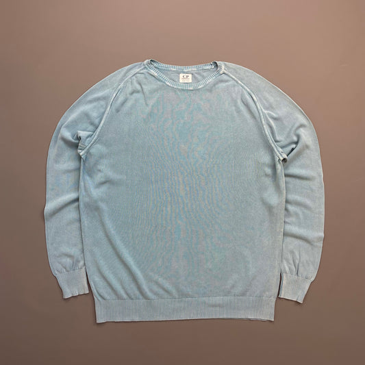 C.P. Company Blue Lightweight Cotton Knit Jumper