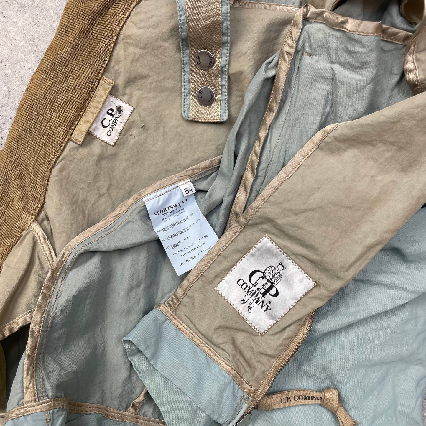 C.P. Company Light Blue Biker Jacket SS06