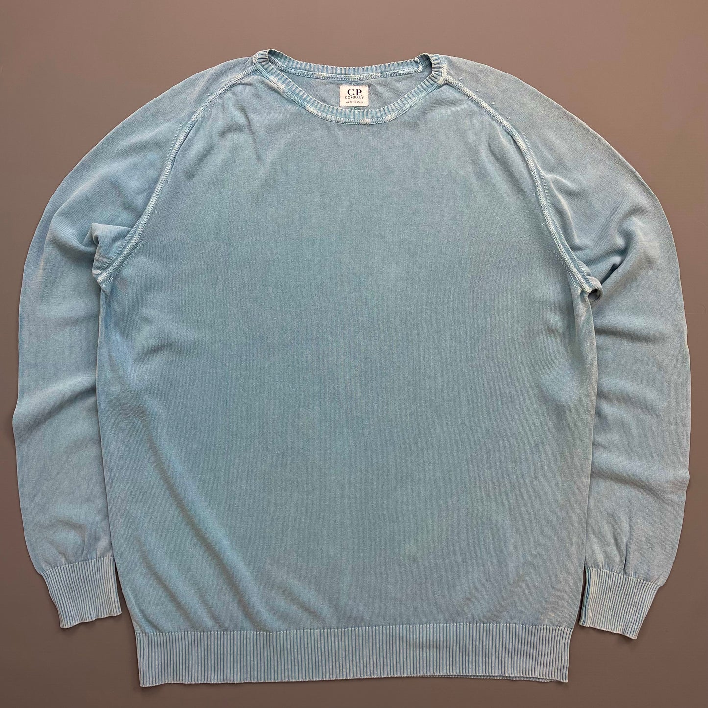 C.P. Company Blue Lightweight Cotton Knit Jumper
