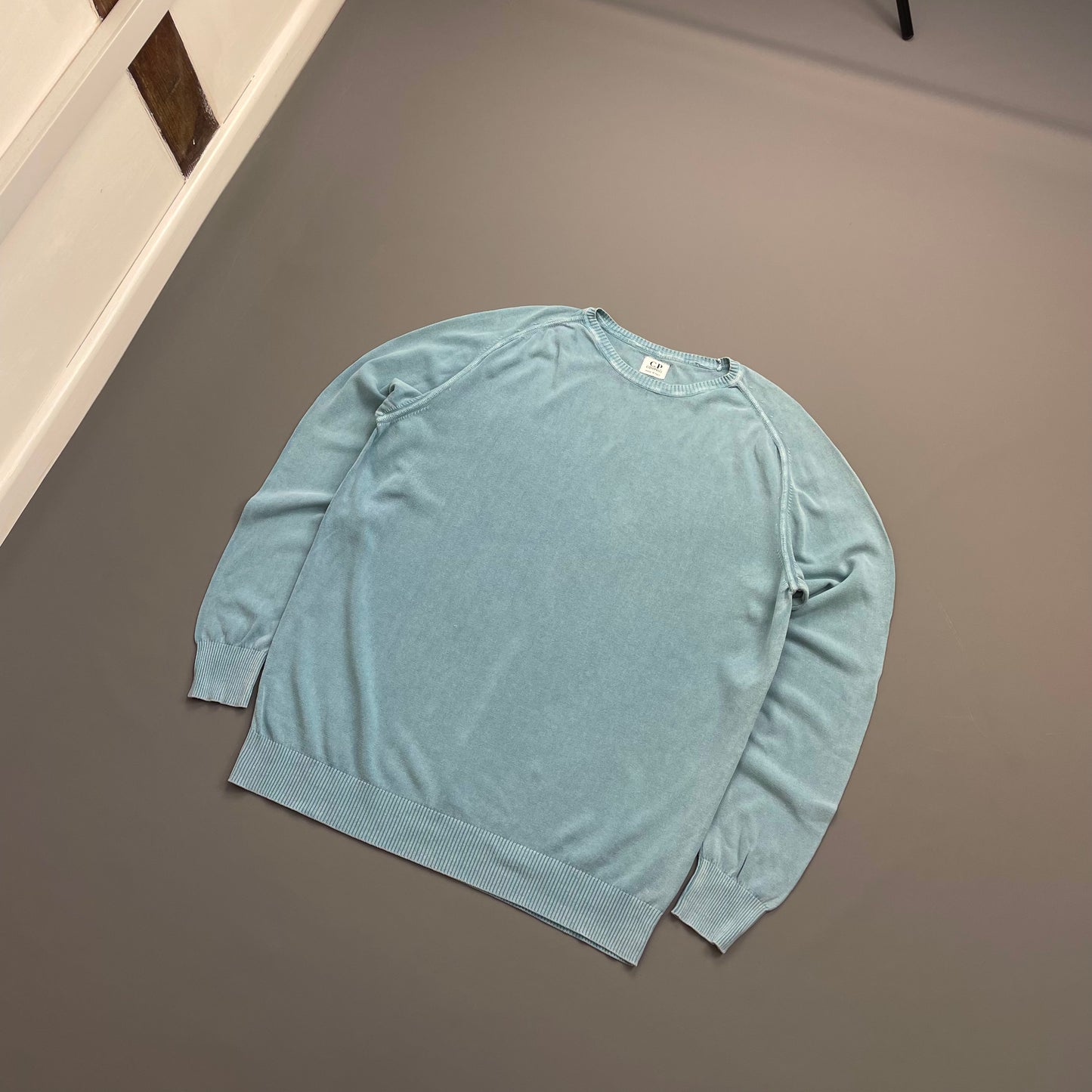 C.P. Company Blue Lightweight Cotton Knit Jumper