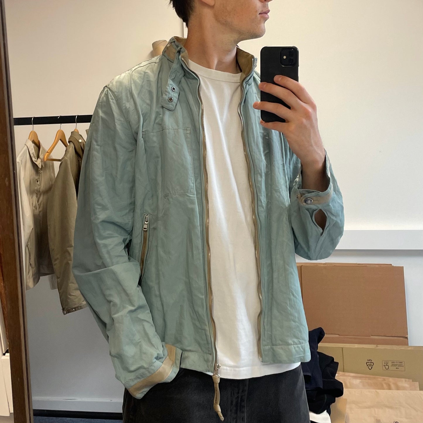 C.P. Company Light Blue Biker Jacket SS06