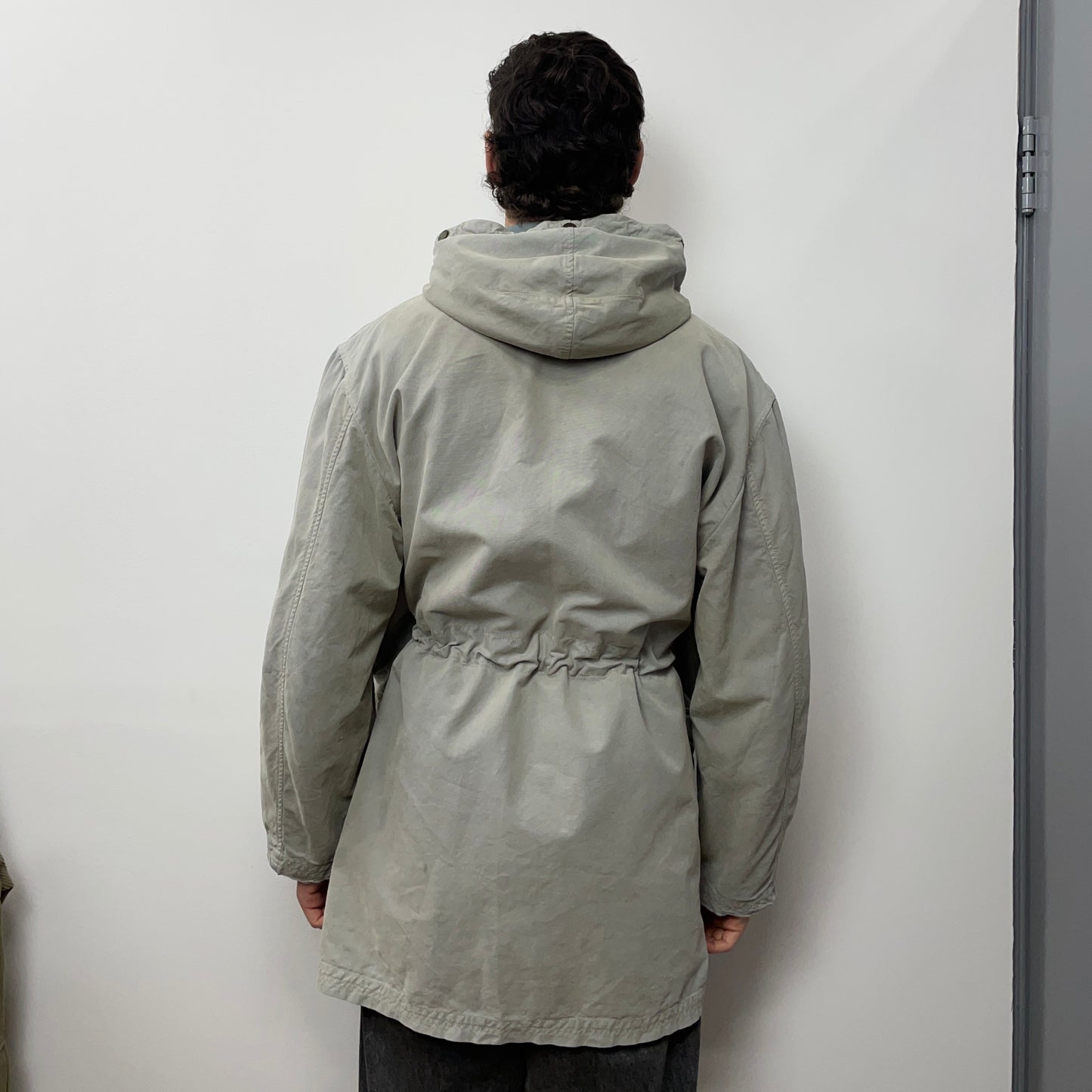 C.P. Company Grey 1992 Ideas From Massimo Osti Rubber Wool 2-in-1 Parka