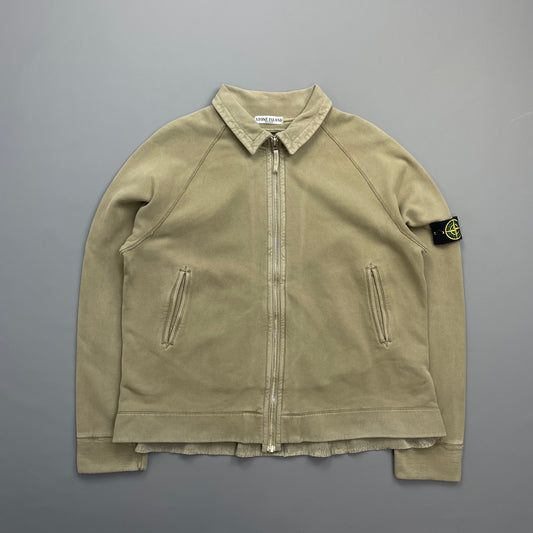 Stone Island Beige AW06 Brushed Cotton Zip-Through Jacket