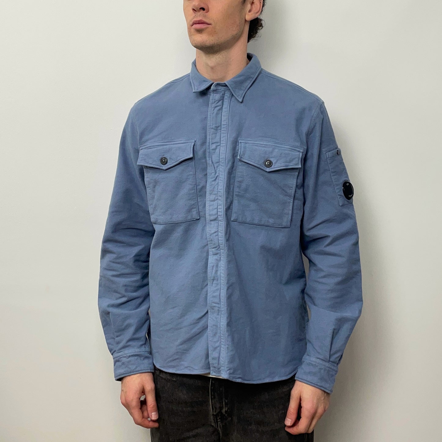 C.P. Company Blue Cotton Overshirt Jacket