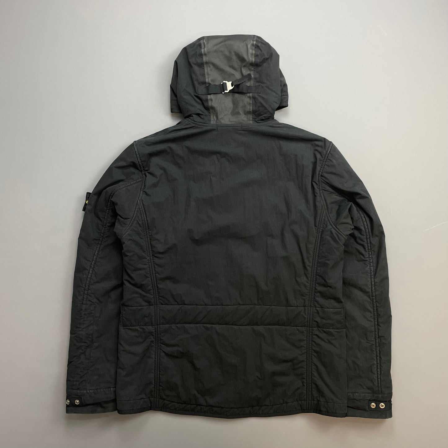Stone Island Black AW09 Quilt-Lined Hooded Jacket