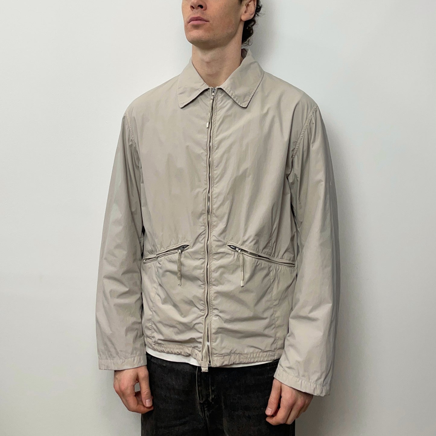 Stone Island Denims Grey SS03 Nylon Zip-Through Harrington Jacket