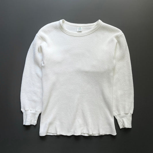 Vintage Sub Zero-Master White 70s/80s Waffle Thermal Jumper