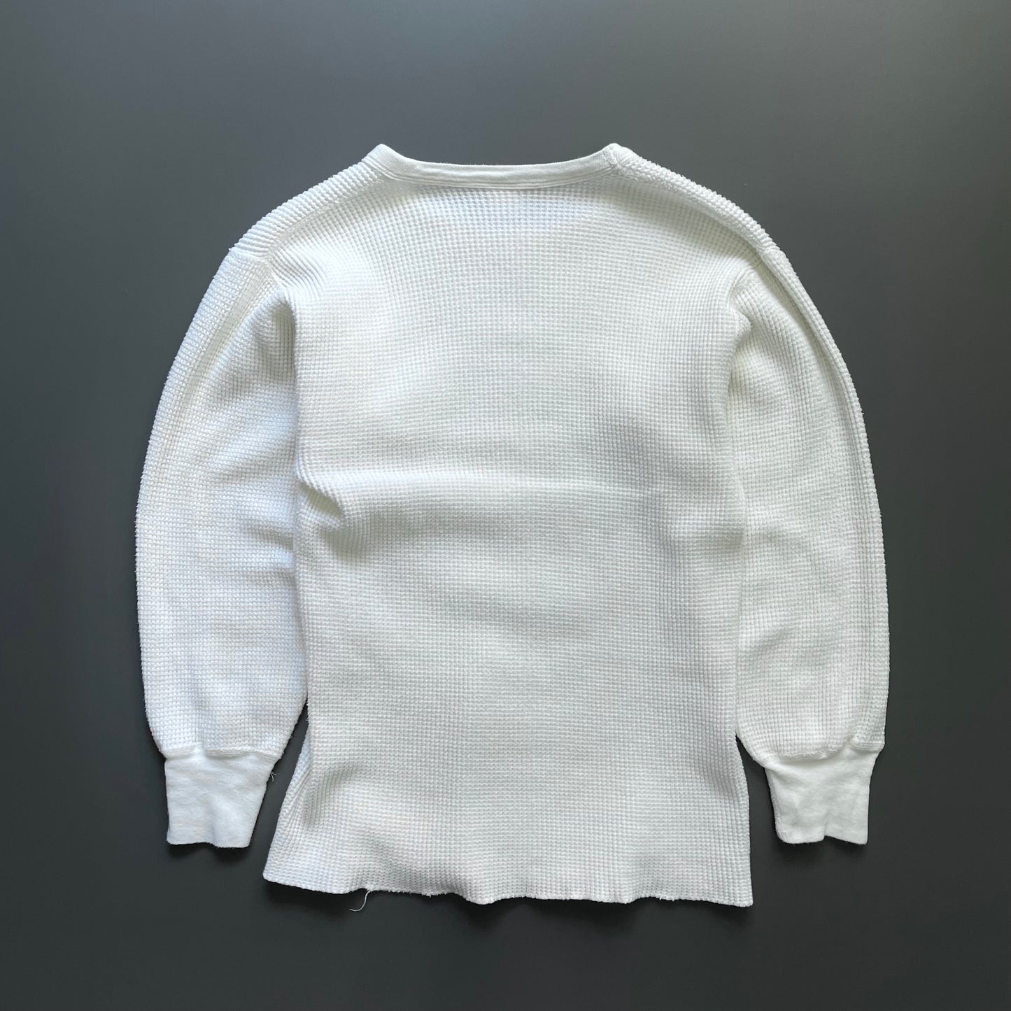 Vintage Sub Zero-Master White 70s/80s Waffle Thermal Jumper